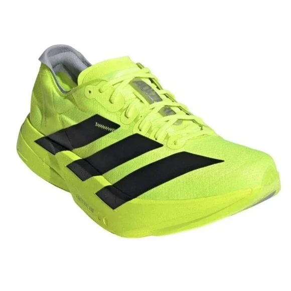 New Men’s Adidas Adizero Adios Pro 4 Lucid Lemon Black Size 12 JR6364